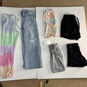 Lot of 6 Kids Bottoms – Jeans, Joggers, Shorts & Leggings | Mixed Sizes